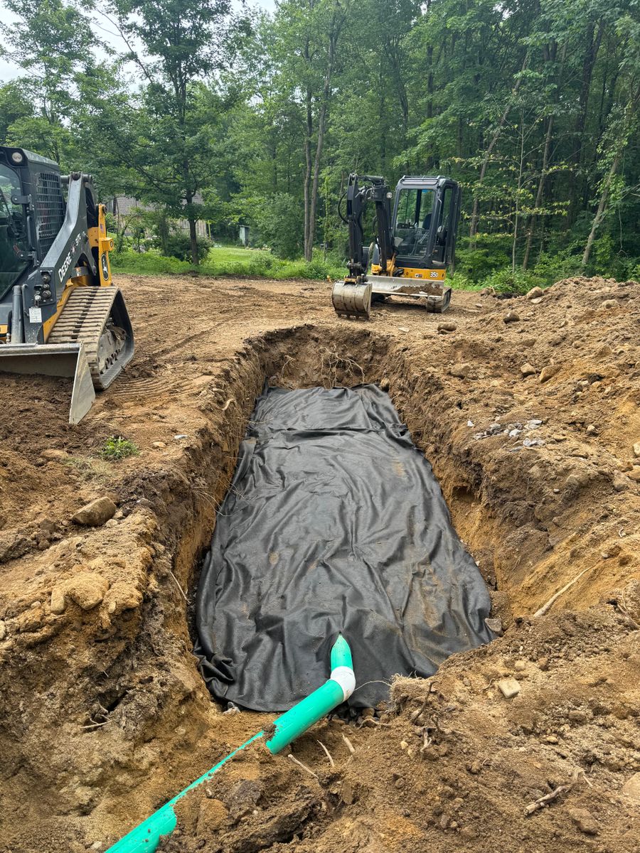 Drainage for Lennon Land Management in Suffield, CT