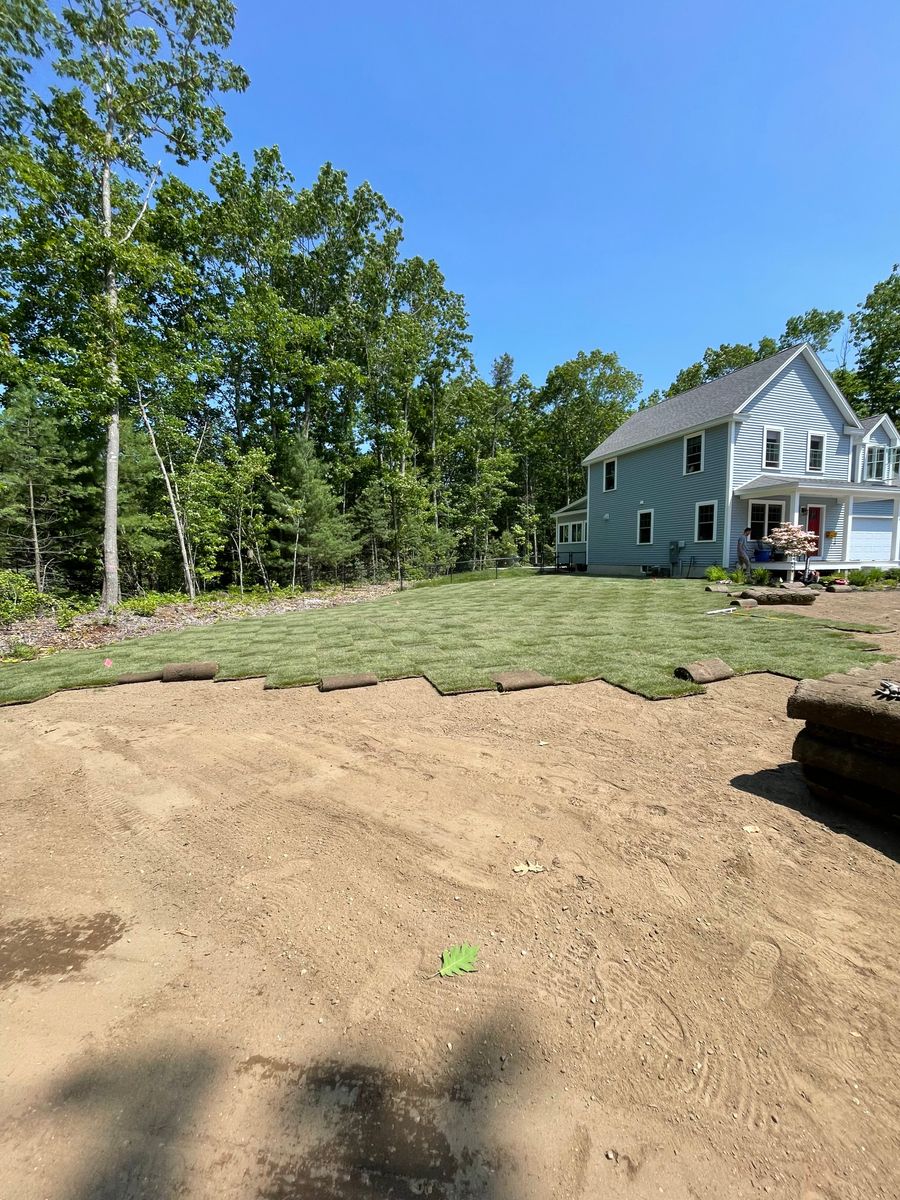 Lawn Installation for Deering Ridge Landscaping in Waterboro, ME