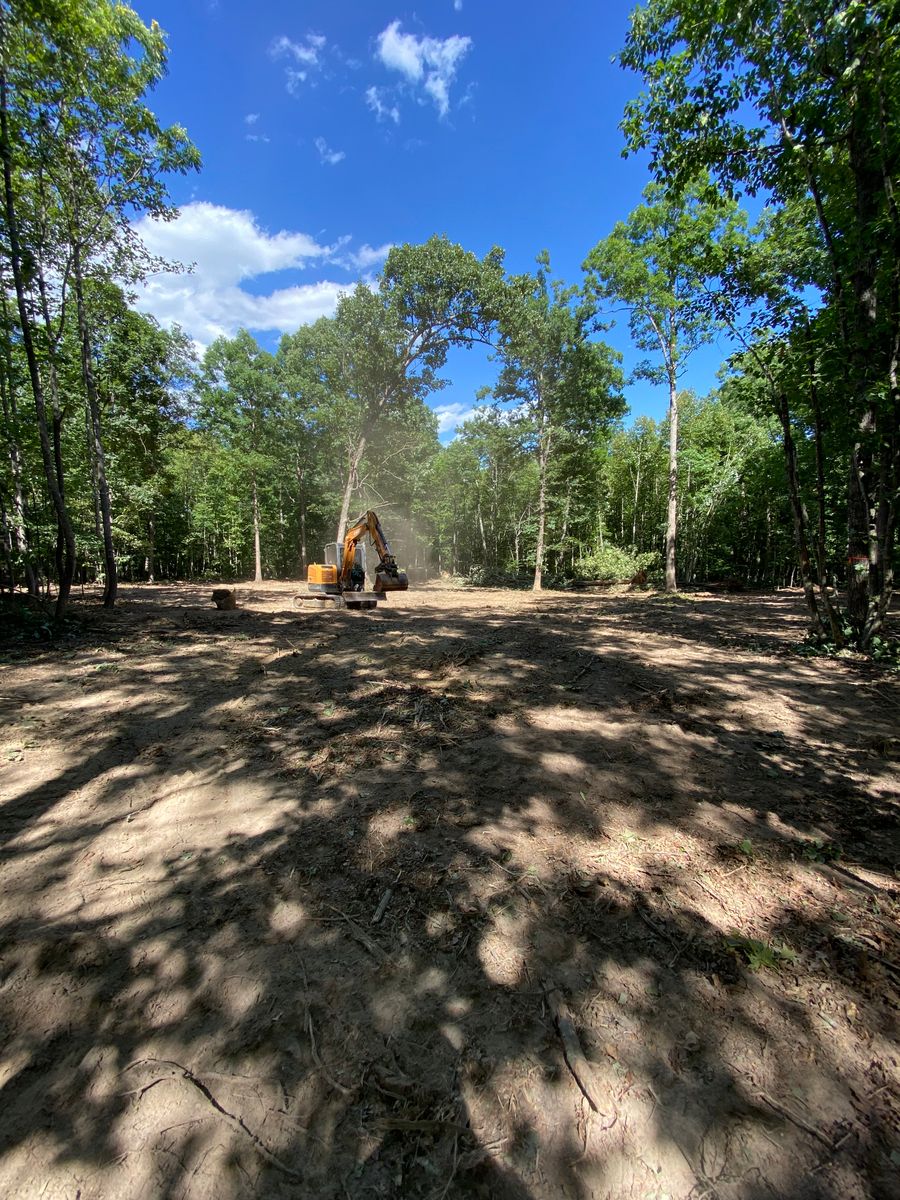 Land Clearing for Lanier Excavating LLC in Bedford County, VA