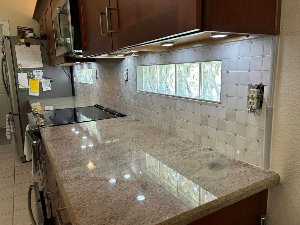 Kitchen Counter Tiling for Bravery Tile in Inverness, FL