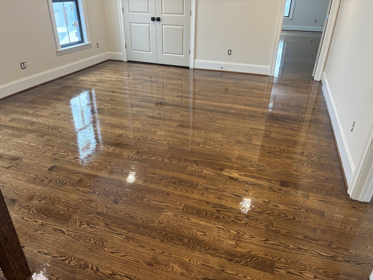 Refinishing hardwood flooring for Jason Tench Flooring LLC in Richmond, VA