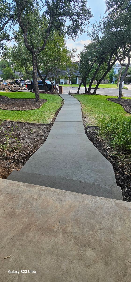 Concrete for Martin's Masonry & Landscaping in Leander, TX