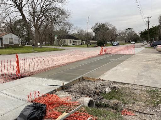 Sidewalk Installation for Texas Bay Concrete in Houston, TX