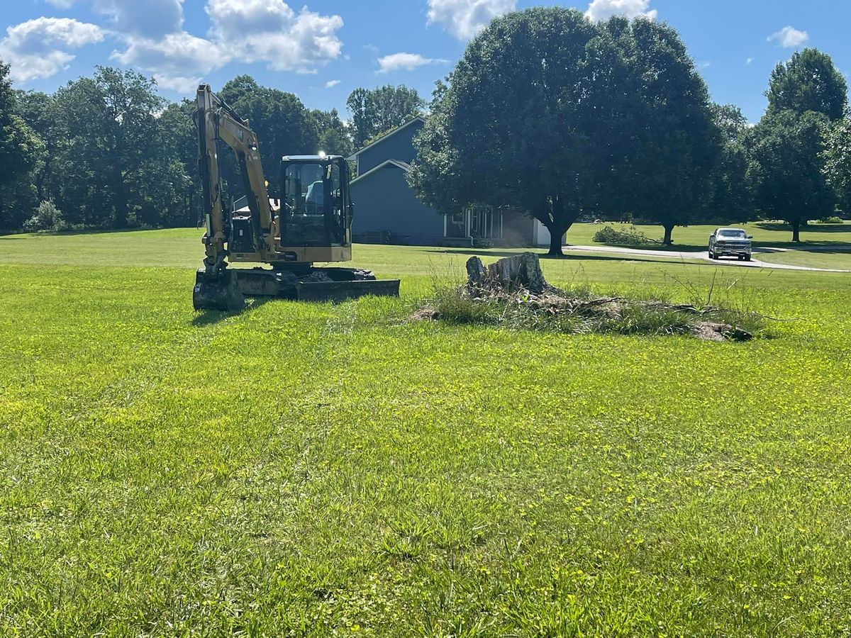 Skid Steer Work for Mountain Land Services LLC. in Oneida, TN
