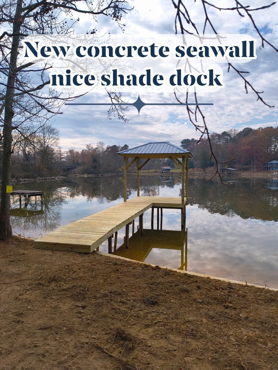 Dock & Boathouse Repair for H&H Pile Drivers and Construction in Centre, AL