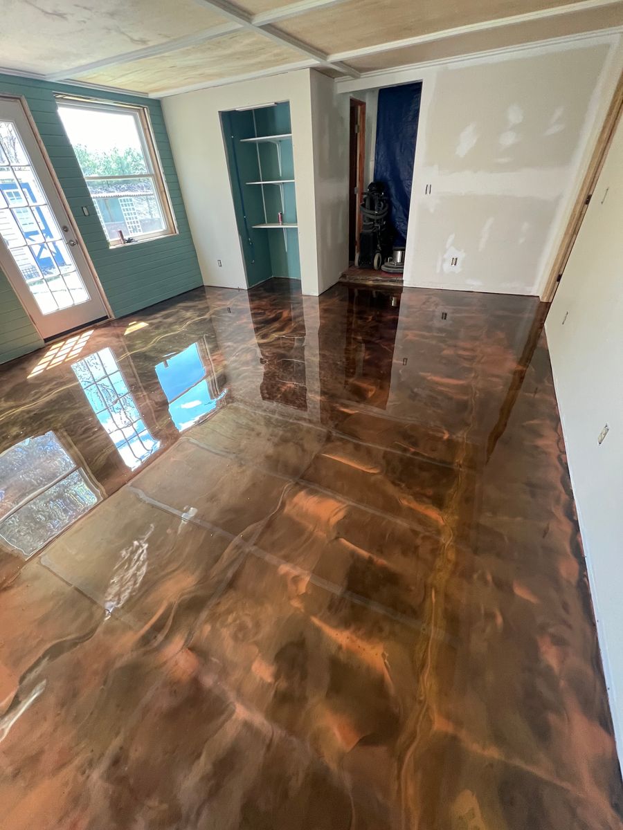 Epoxy Floor Coatings for Texas Curb N Borders in Houston, TX