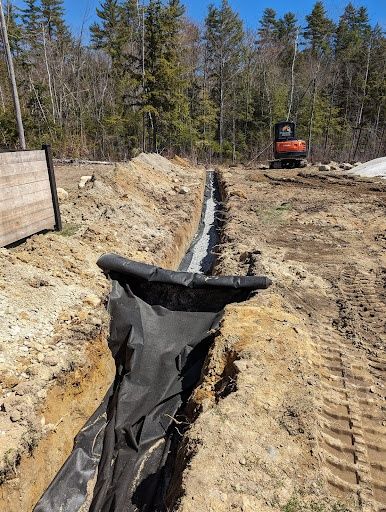 Trenching and Utilities Installation for Krahn Excavation in Oxford County, ME