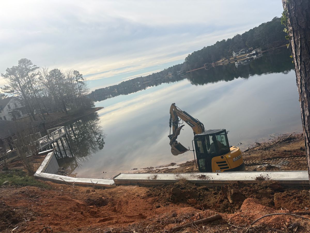 Seawall and Retaining Walls for G’s Construction in Seale, AL