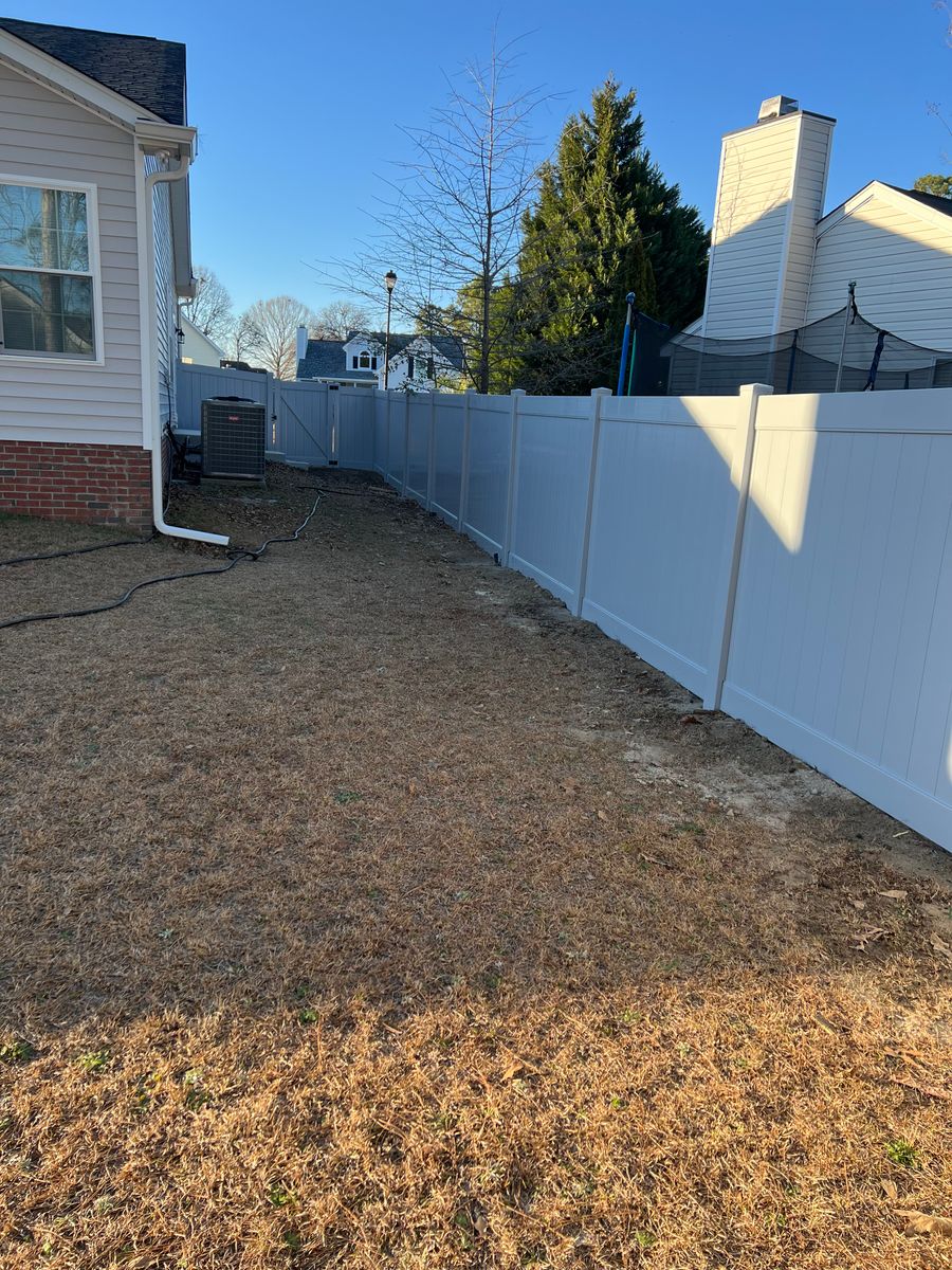 Fence Installation for JB Nealy Fence in Elgin, SC