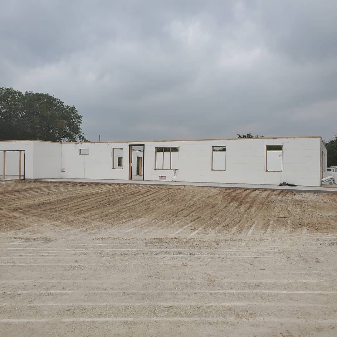 ICF Building Envelopes for Visten Construction Group LLC in Burkburnett, TX
