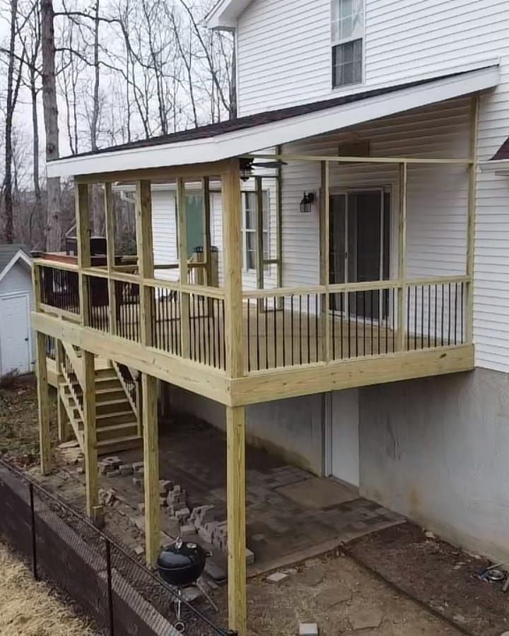 Deck & Patio Installation for Marti Construction in Georgetown, TN