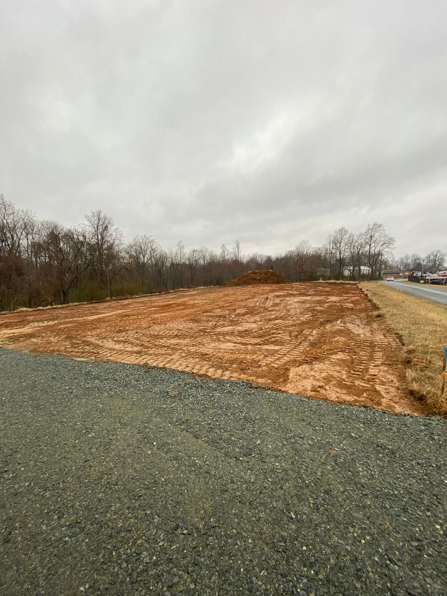 Grading for Lanier Excavating LLC in Bedford County, VA