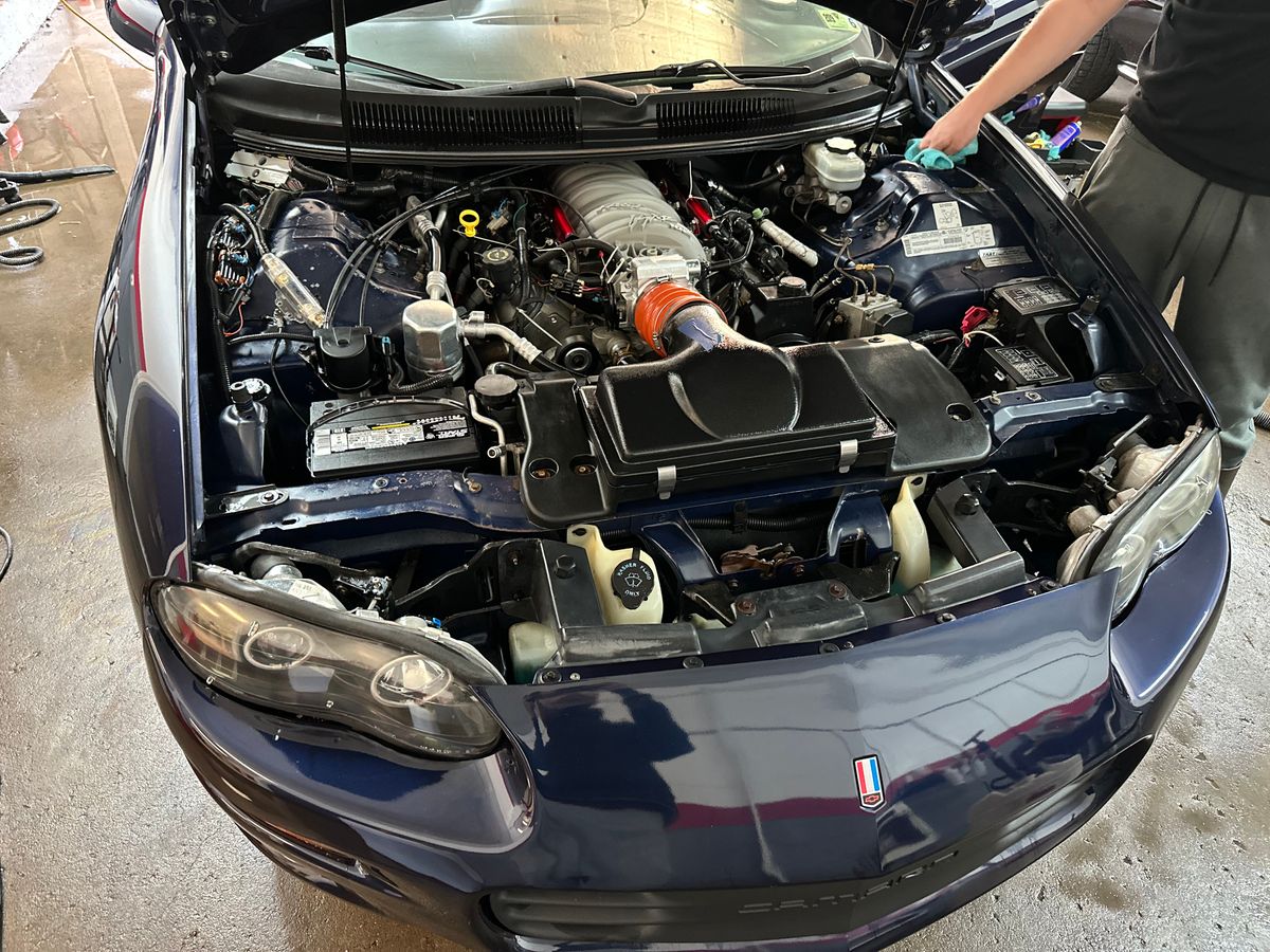 Engine Bay Detailing for S&E Detailing in Oak Hill, WV