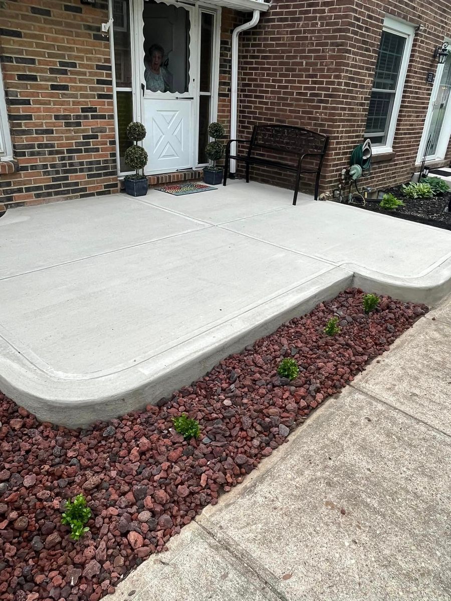 Stamped Concrete Installation for Mid Ohio Concrete in Pickerington, OH