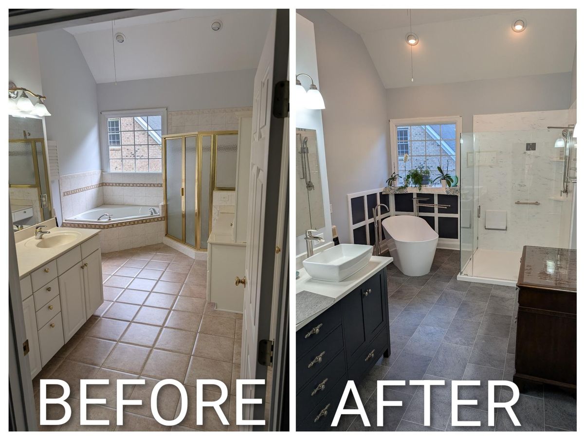 Full Bathroom Remodel for Brick City Bath in Sanford, NC