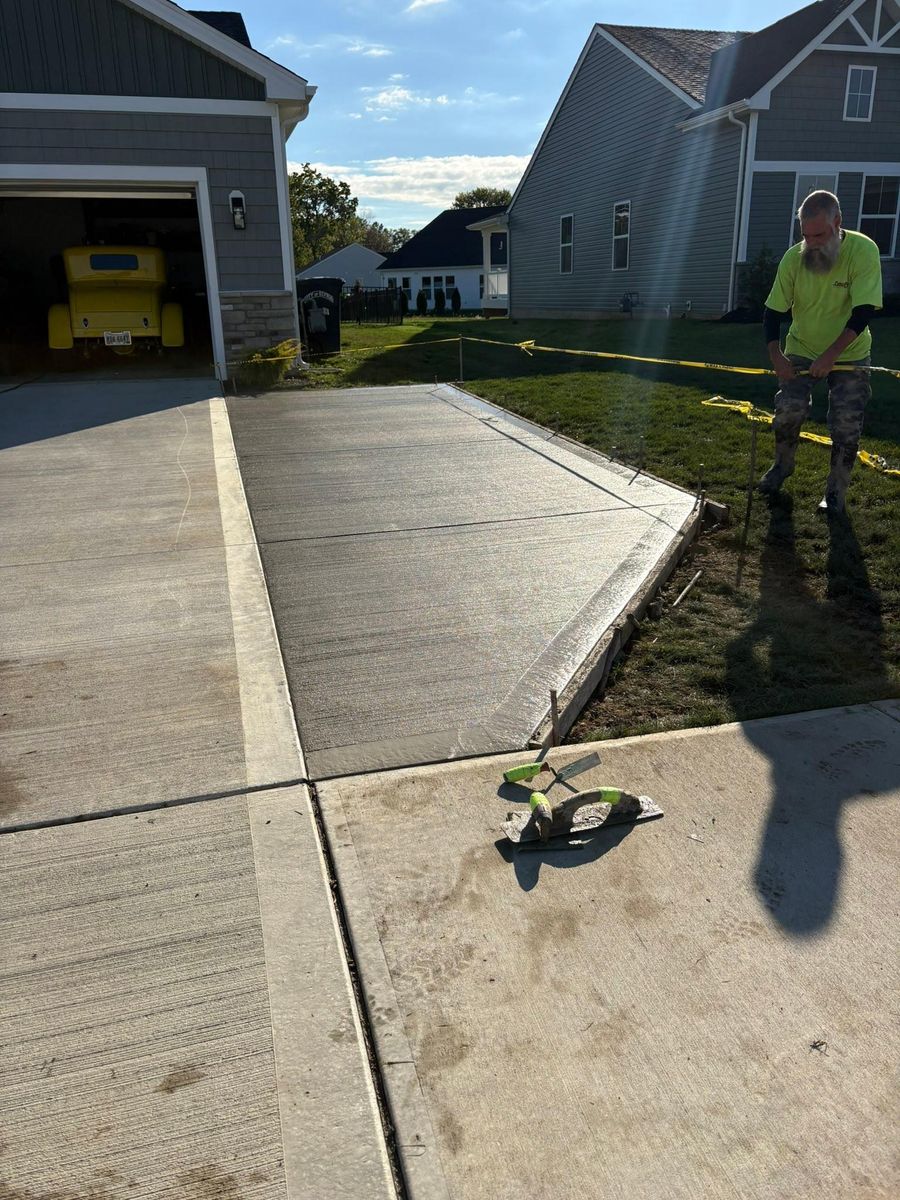Driveway tear out and replacement for Concrete Pros, LLC in Lorain, OH