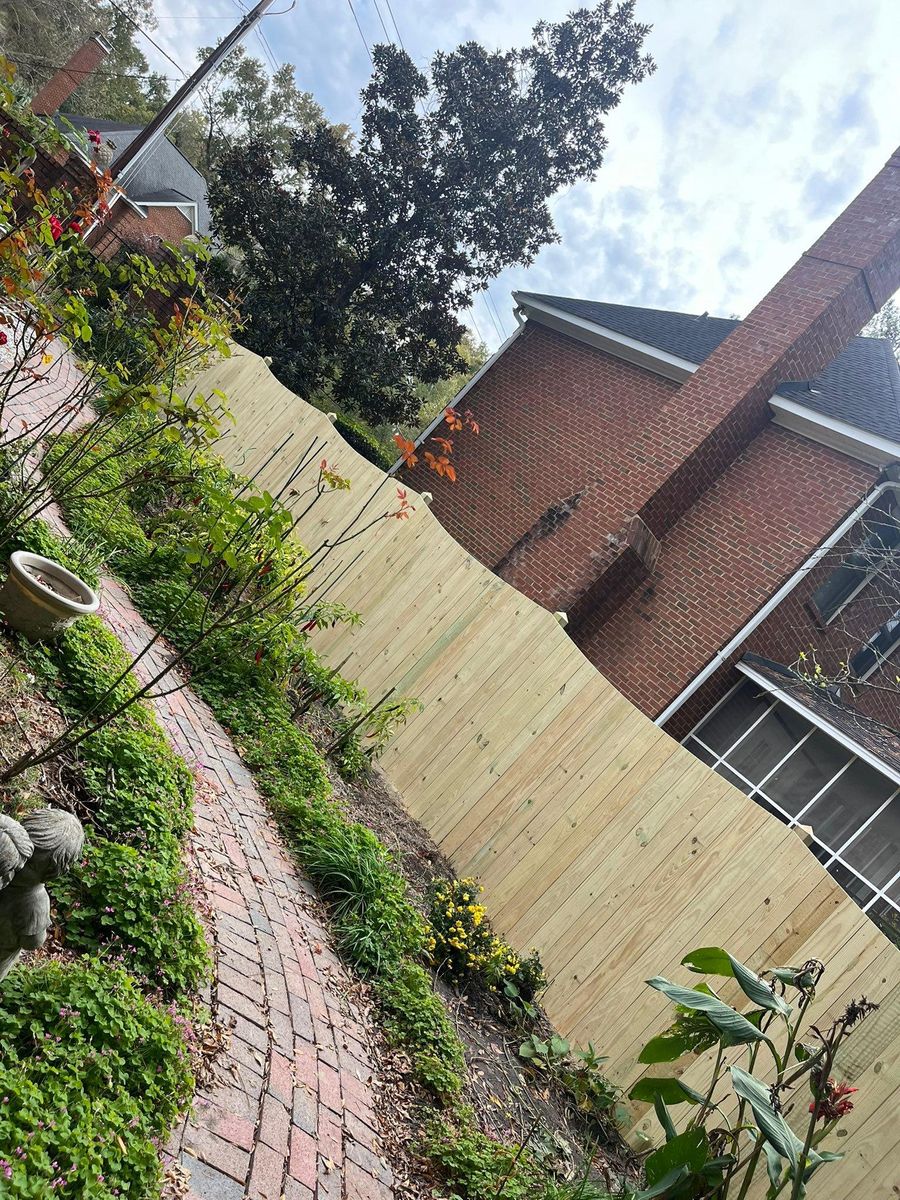 Fence Installation for JB Nealy Fence in Elgin, SC