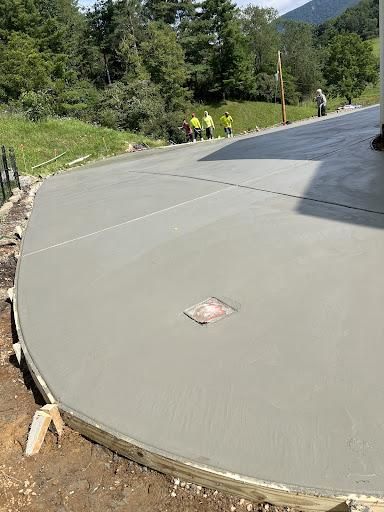 Concrete Driveway Installation for Vanguard Concrete Creations in Winston-Salem, NC