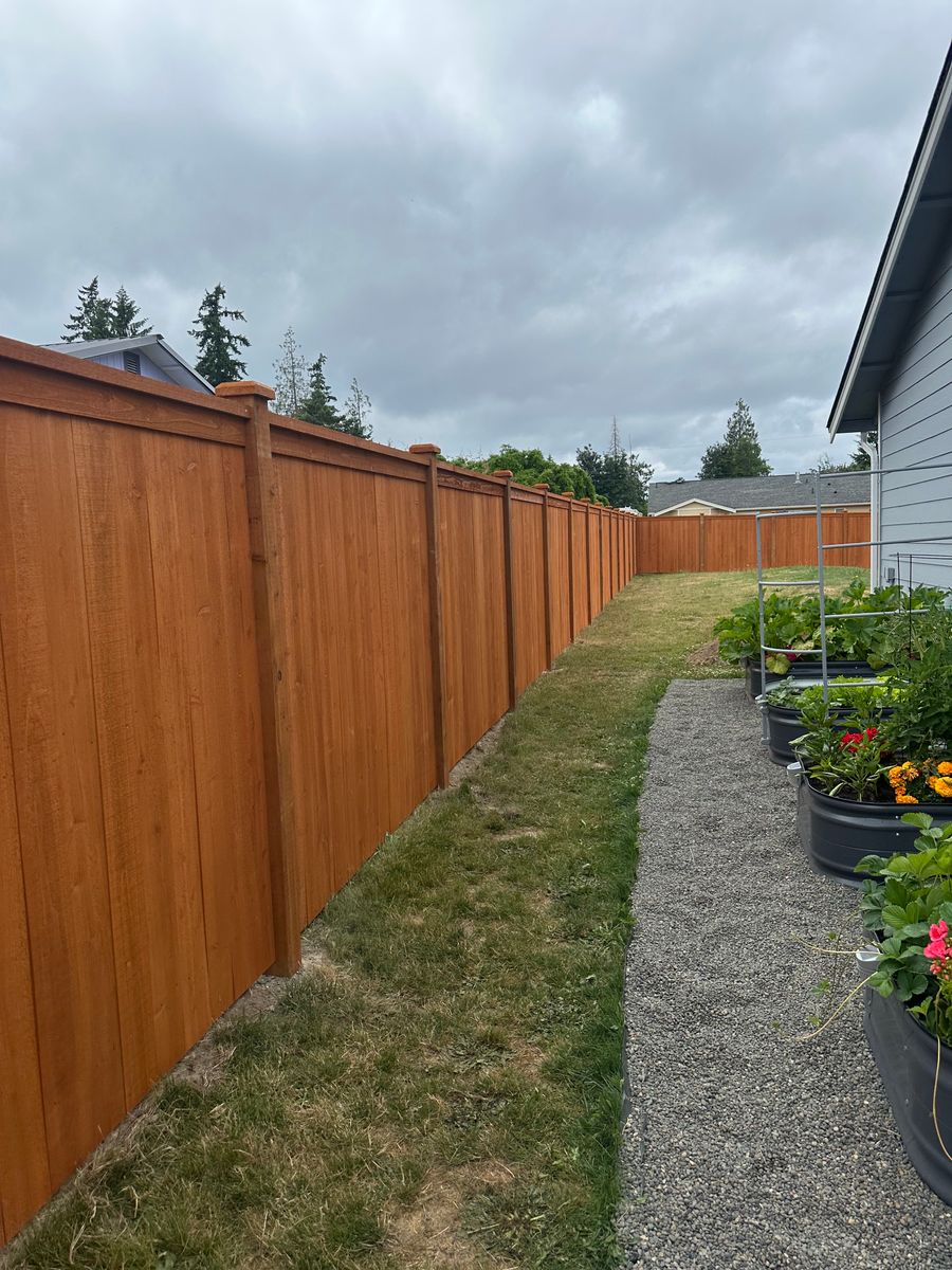 Fence Installation for McBride and Sons Fence in Camano, WA