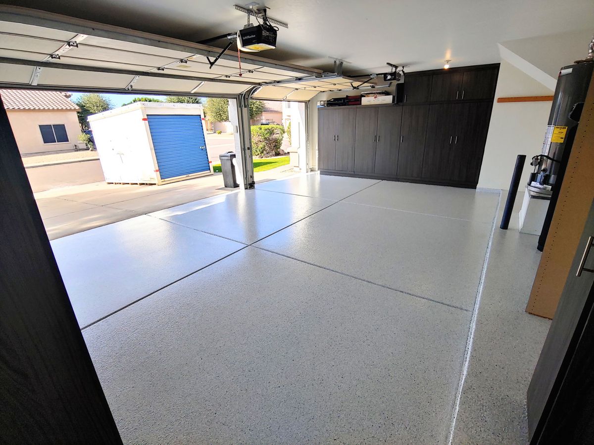 Epoxy Garage Coatings for PRYME EPOXY LLC in Mayer, AZ