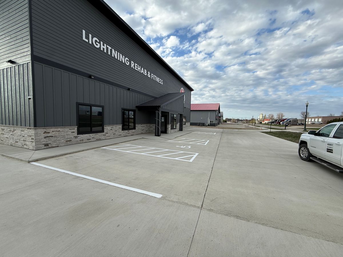 Line Striping for Midwest Line Striping LLC in Spirit Lake, IA