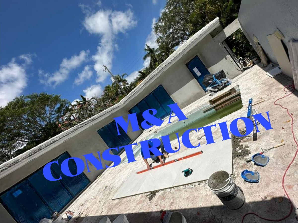 Pool & Patio & Tile Stones for M&A Construction in Southwest Ranches, FL