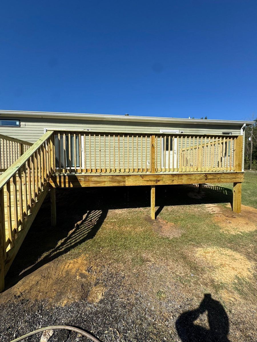 Deck and Patio Installation for C&G Fencing and Outdoor Services in Pensacola, FL