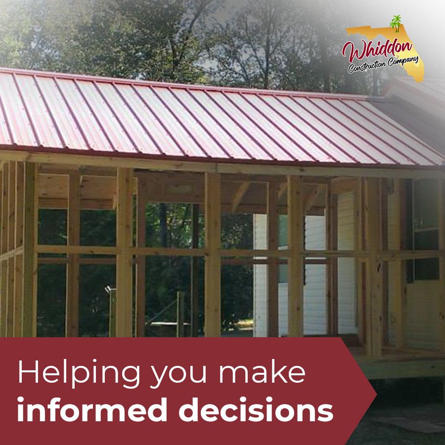 Home Additions for Whiddon Construction Company in Lake City, FL