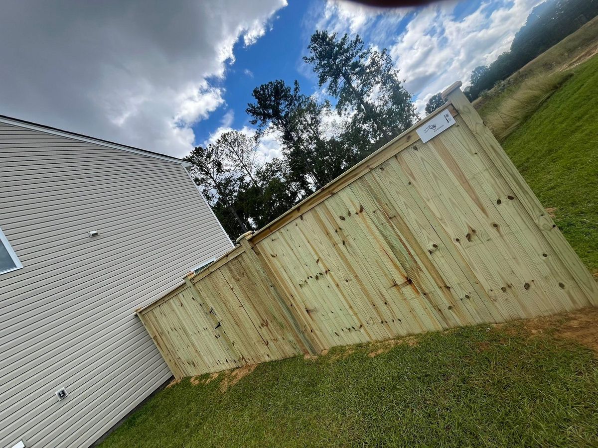Fence Installation for JB Nealy Fence in Elgin, SC