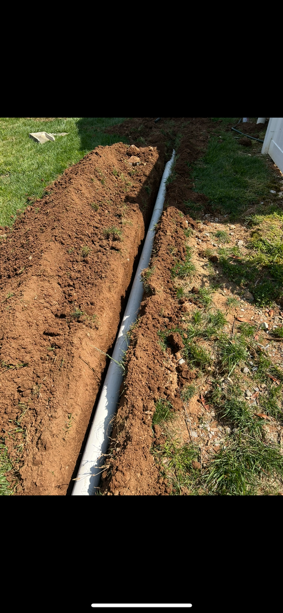 Trenching/Water Rerouting for MLC in Murfreesboro, TN