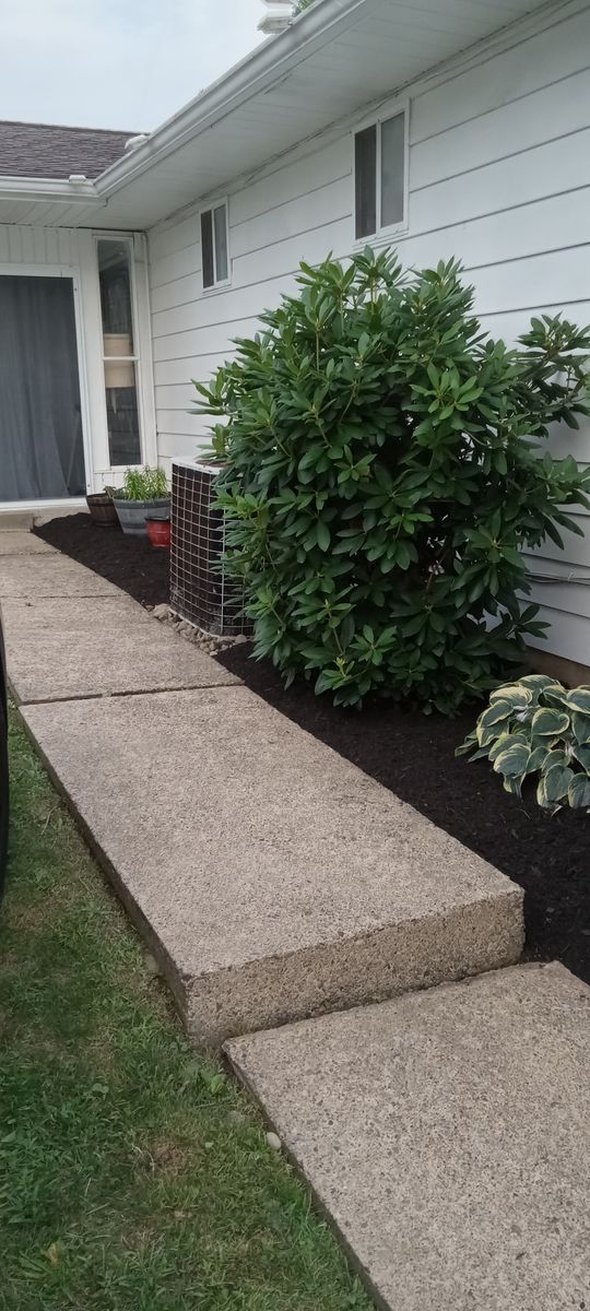 Mulch Installation for Bakers Landscape & Design in East Liverpool, OH