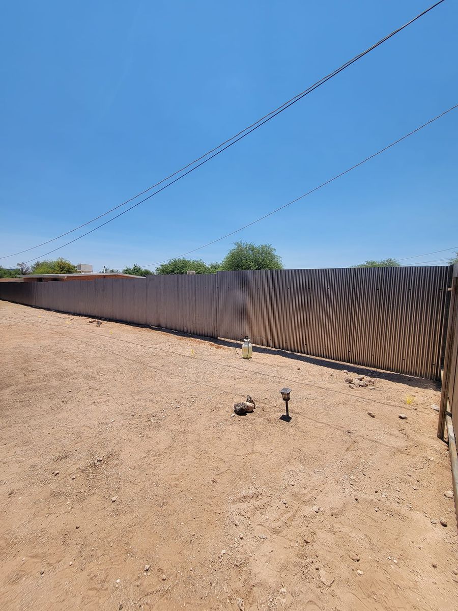 Fence Installation for Az Corrugated Fencing   in Tuscon Estates, AZ