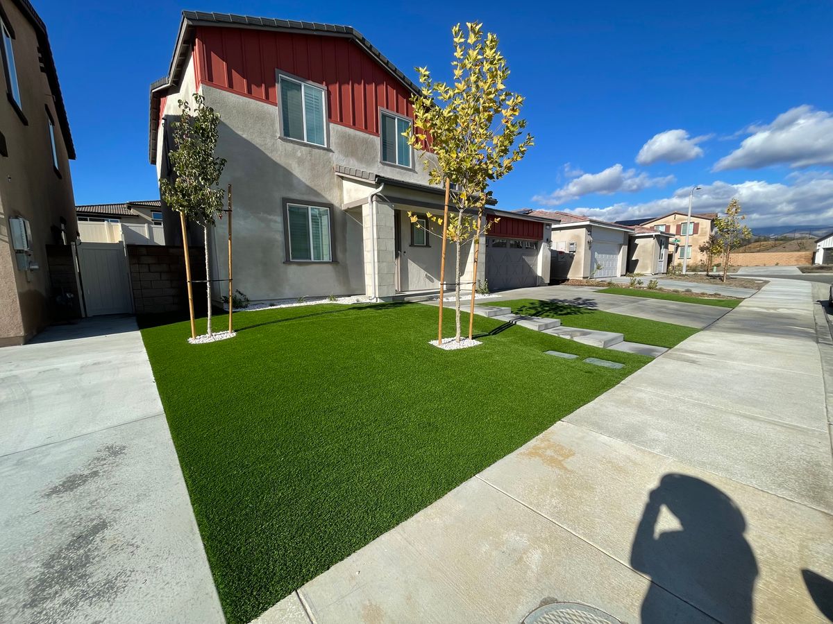 Artificial Turf Installation for Aidan Jade Landscaping in Riverside County, CA