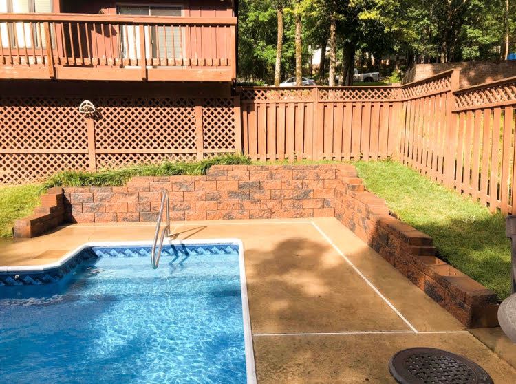 Retaining Wall Construction for CSS Renovations in Huntsville, AL