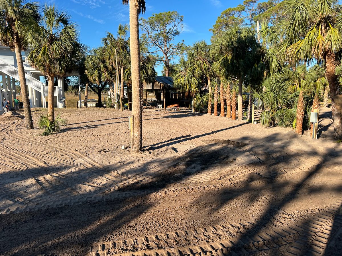 Grade / Finish work for Roberts Lawn & Landscape in Steinhatchee, FL