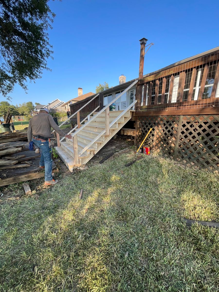 Deck Construction for Keeping Up With The Jones LLC in Corsicana, TX
