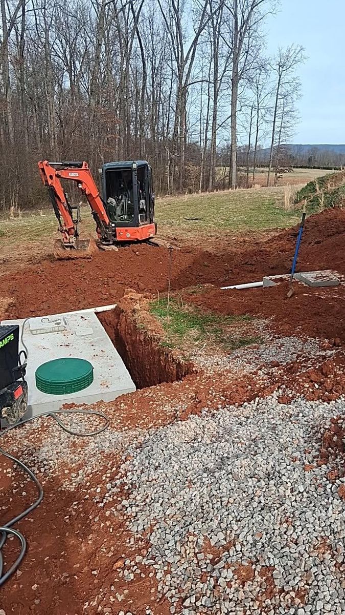 Trenching and Utilities Installation for Willetts Excavation & Septic in McMinnville, TN
