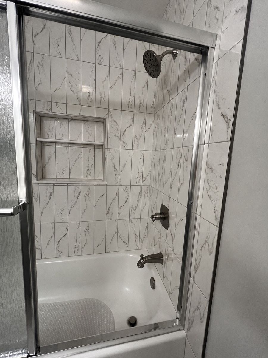 Bathroom Renovation for Newbury Construction & Remodeling LLC in Trenton, TN