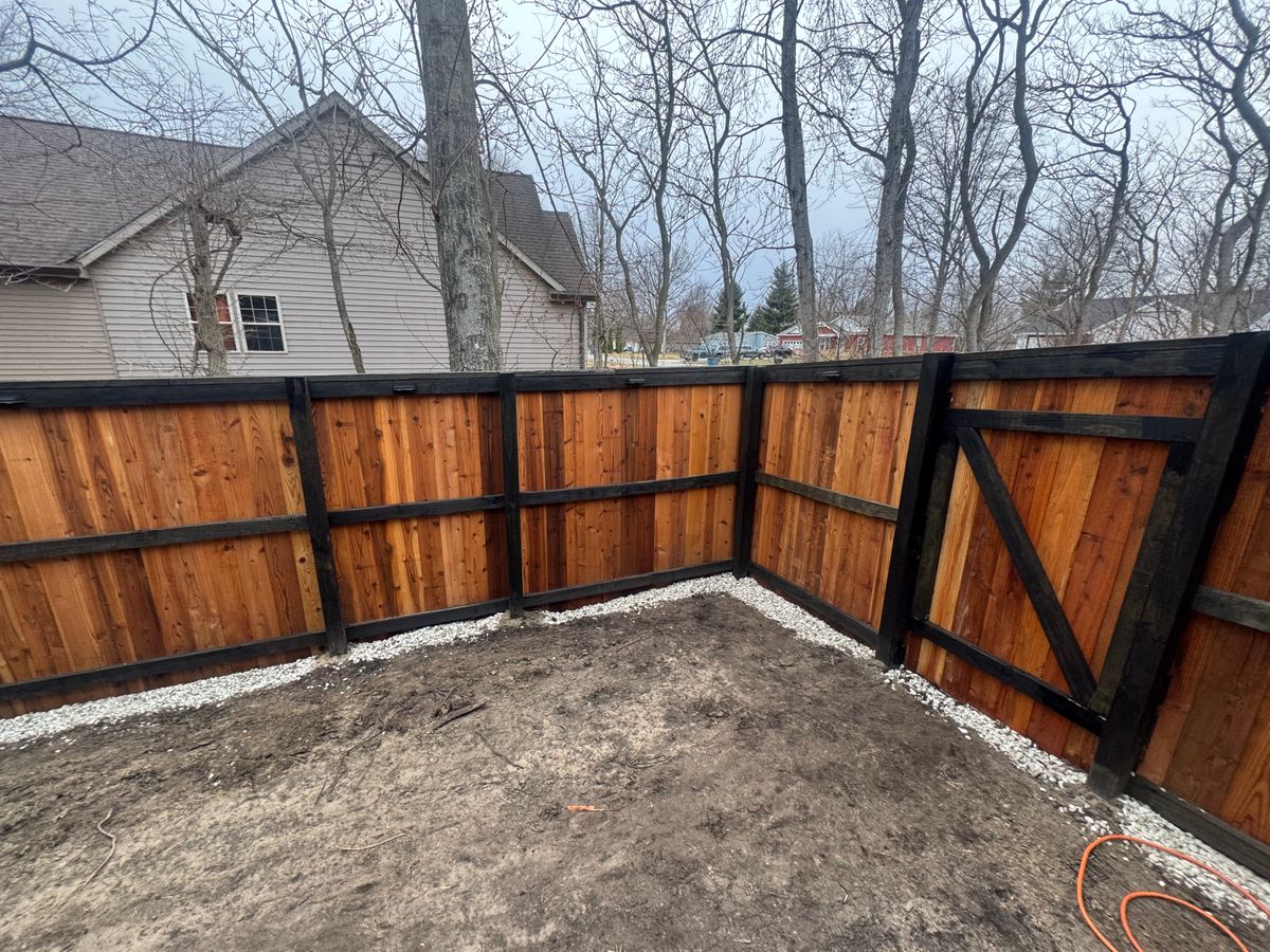 Deck & Fence Staining for Risner Construction in De Motte, IN