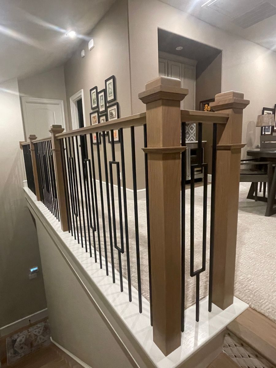 Railing Installation for Mac Stairs in Dallas, TX