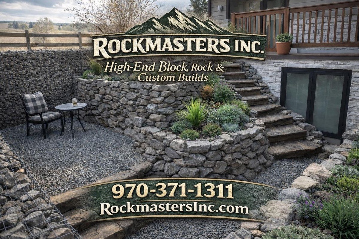 Landscape Design for Rock Masters Inc. in Evans, CO