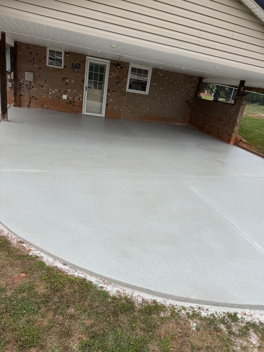Epoxy Quartz System for Mitchell’s Concrete Coatings in Taylorsville, NC