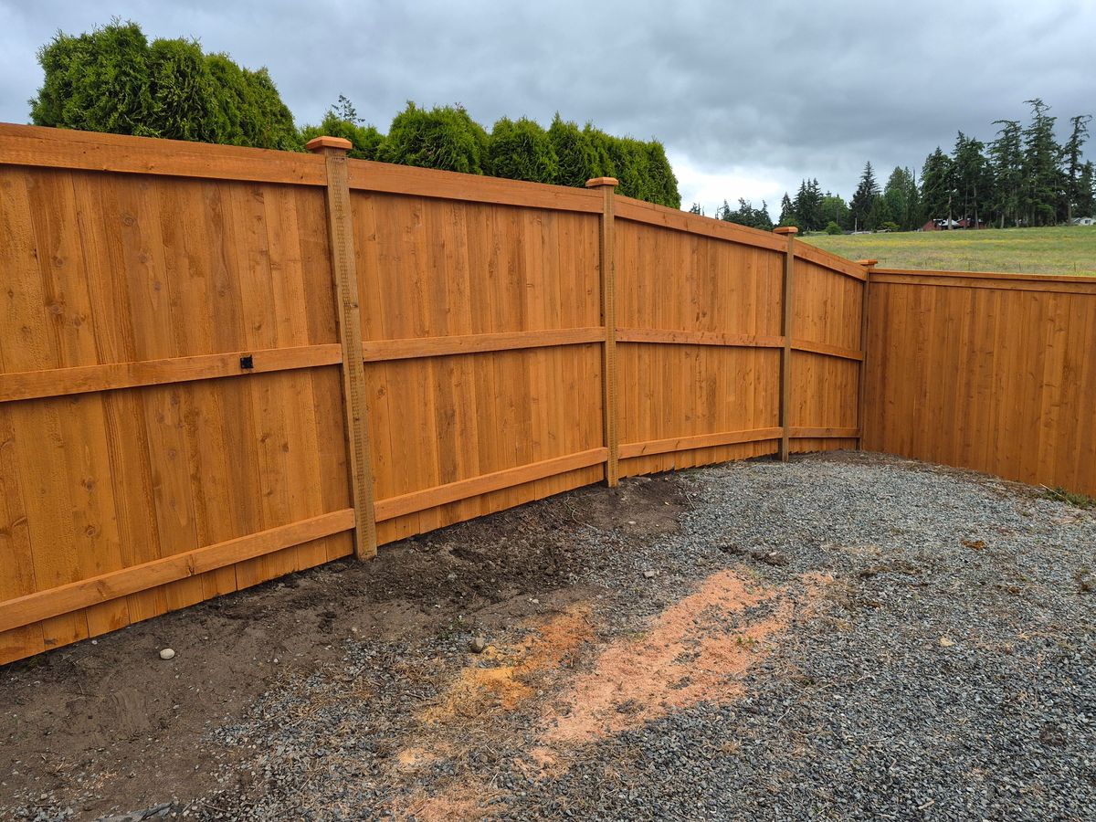 Fence Installation for McBride and Sons Fence in Camano, WA