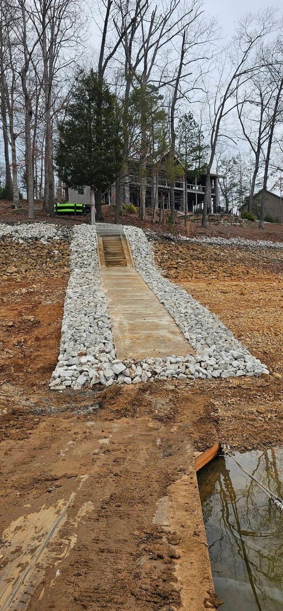 Rip Rap for Restoration Shoreline Norris Lake Rip Rap in Norris Lake, TN