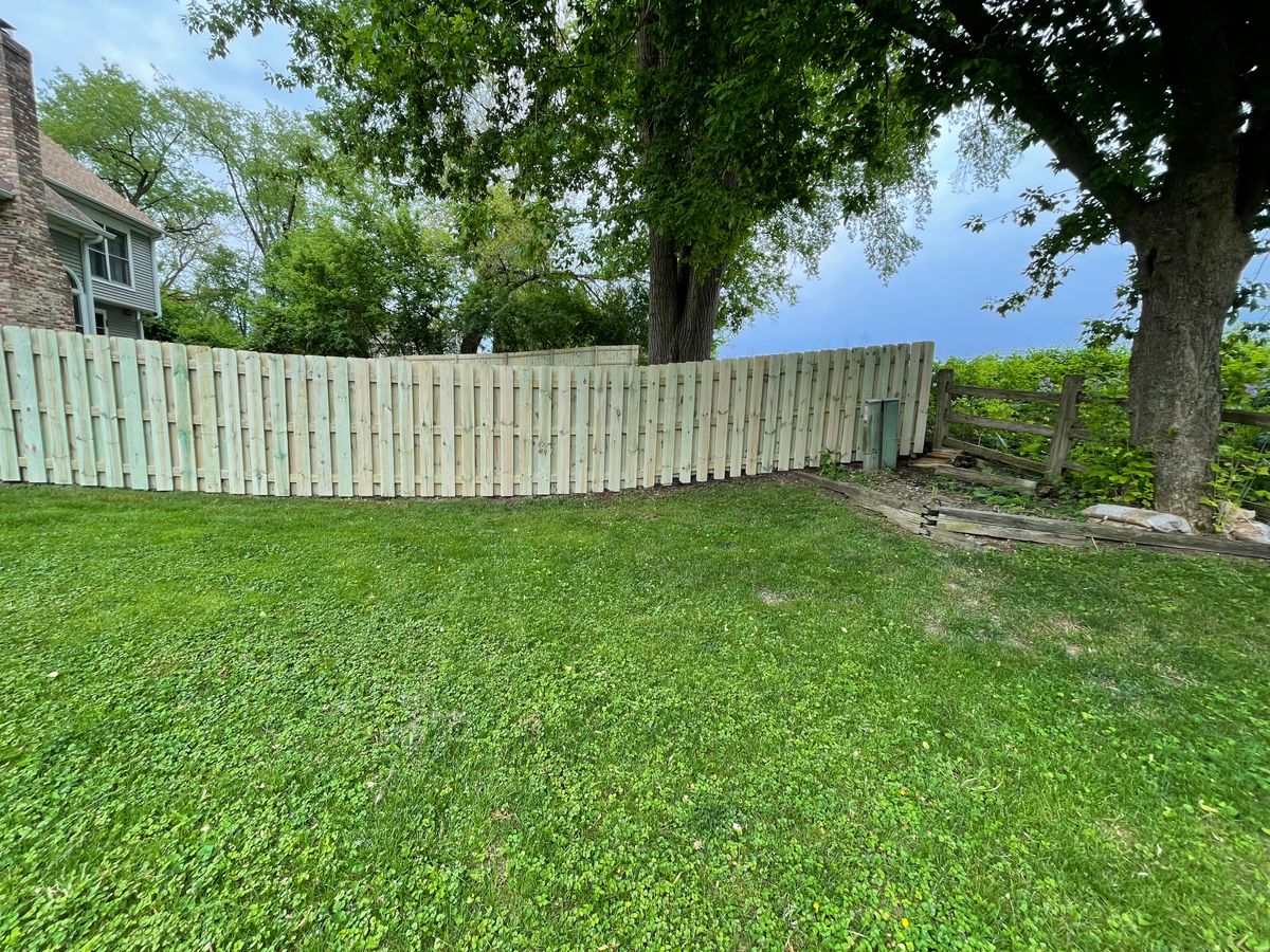 Residential Fence Installation for 5-Star Fencing in McHenry, IL