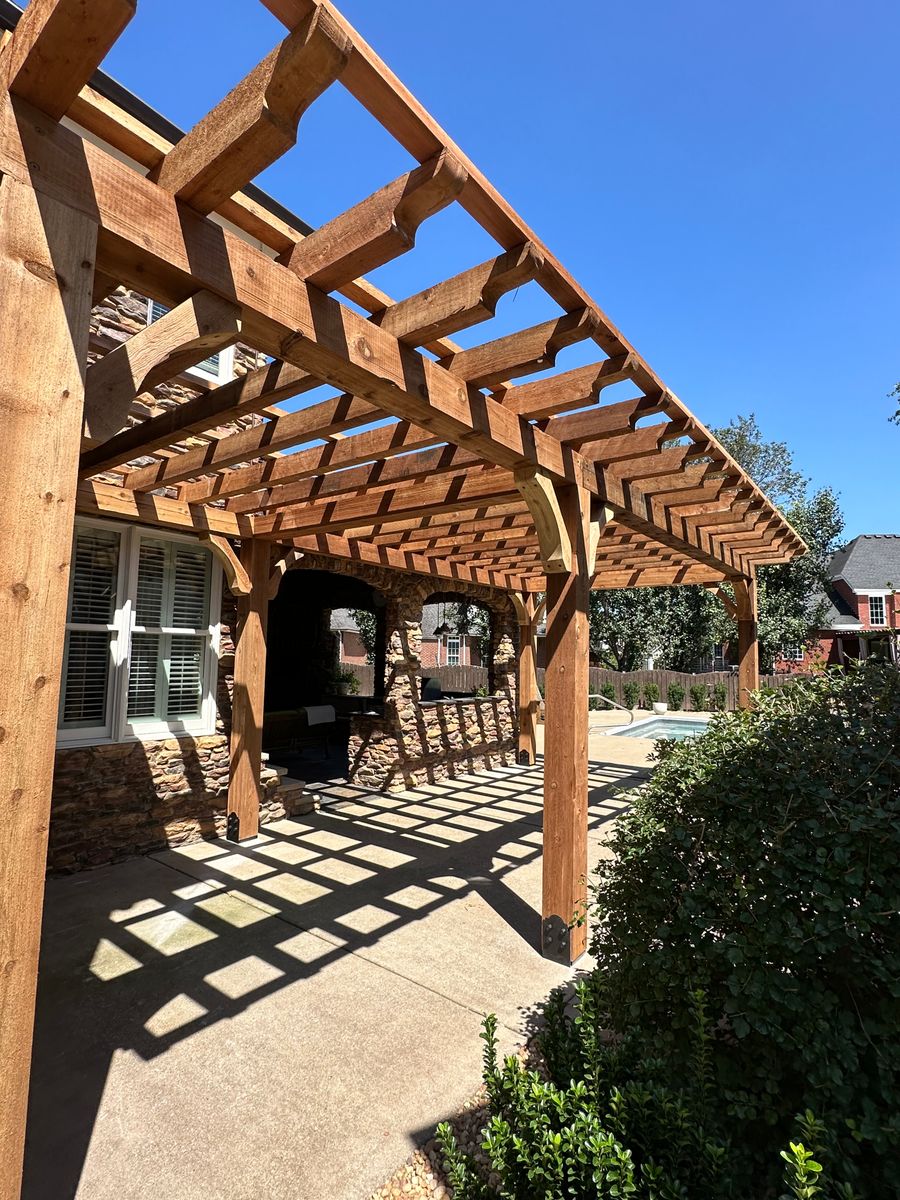 Outdoor Shelters for Mike Feagin Construction in Lewisburg, TN