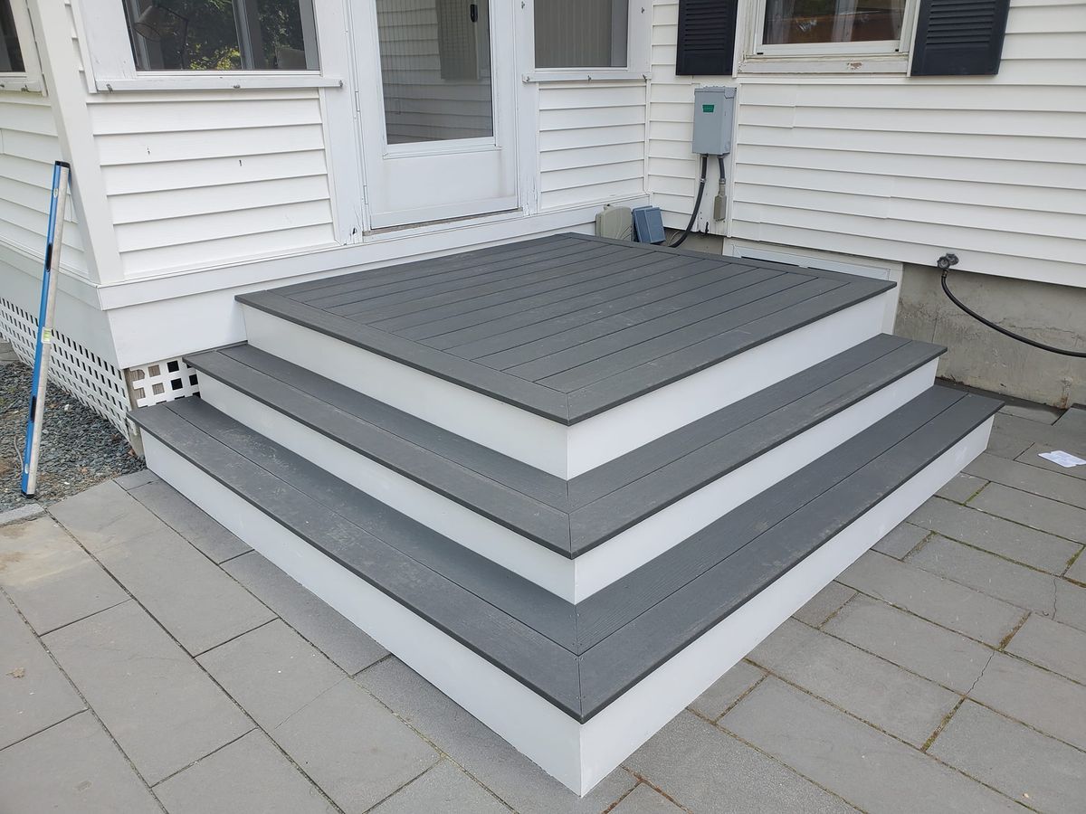 Deck and Patio Installation for Murphy's Tech & Trade in Newport, NH