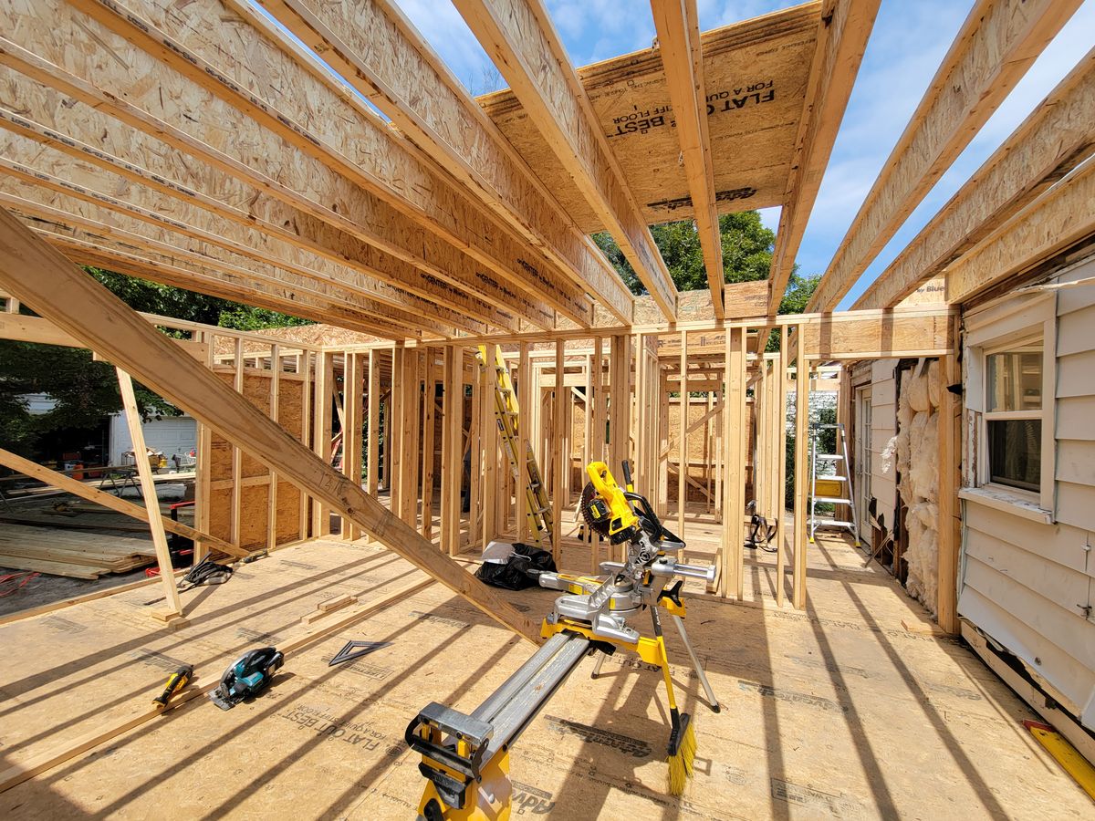Framing for GVL Renovations in Greenville, SC