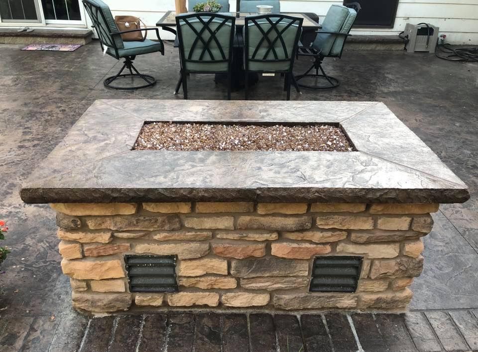 Concrete Stamping for Cory Boes Construction and Masonry, LLC in Upper Sandusky, OH