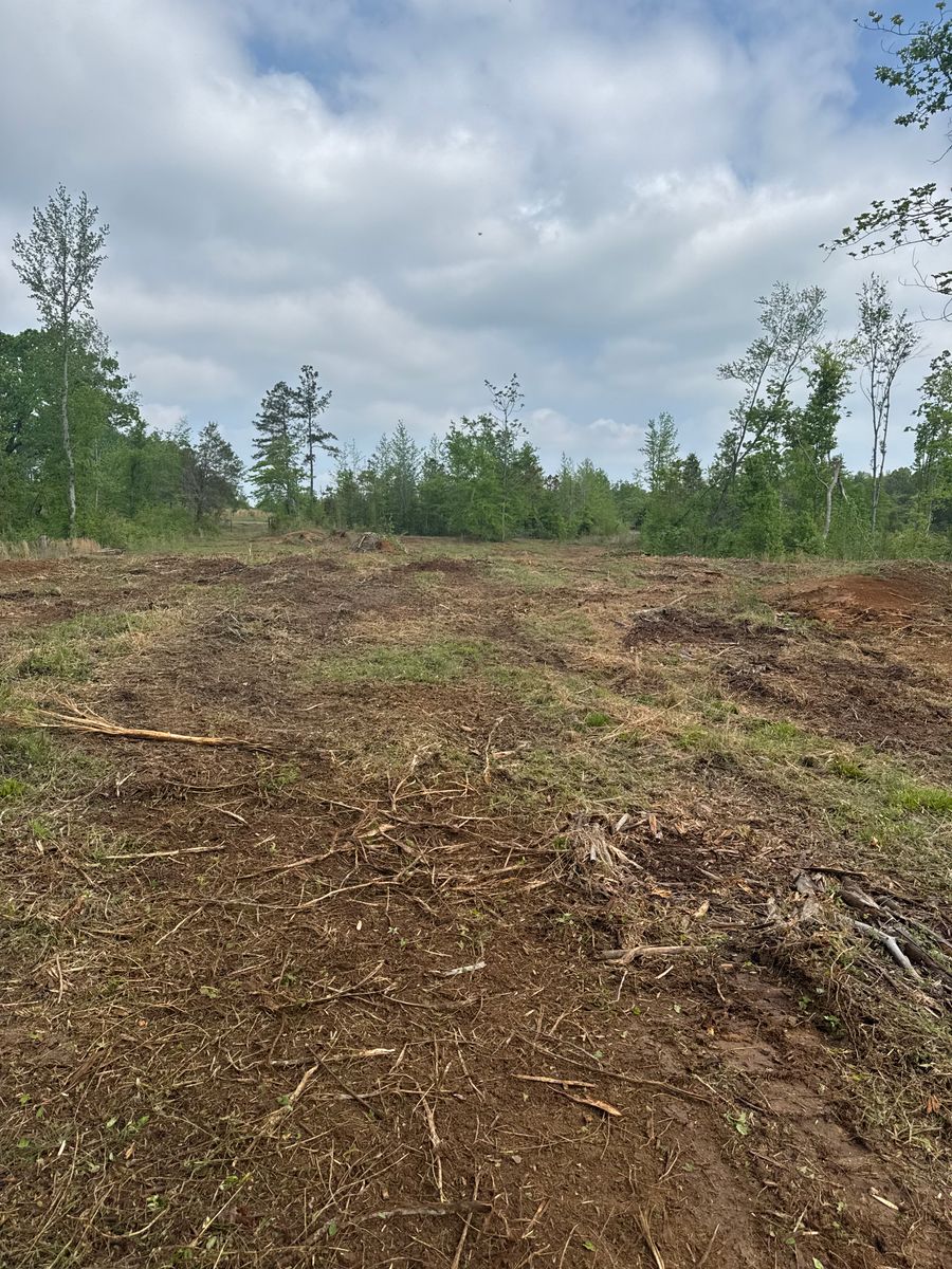 Site Preparation for Simmons land works in Sardis,, TN